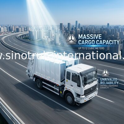 10CBM a comprimé le camion de récupération de place, véhicule d'enlèvement des ordures de LHD 4X2