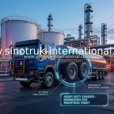 SINOTRUK HOWO 6×4 10 roues Camion réservoir d'huile 400 chassis réservoir d'huile