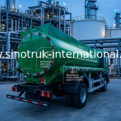 Camion-citerne à huile de capacité Sinotruk HOWO 8 CBM avec type d'entraînement 4x2 et norme d'émission Euro III