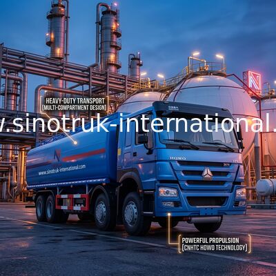 Camion 8X4 LHD Euro2 371HP de réservoir de stockage de pétrole de rendement élevé