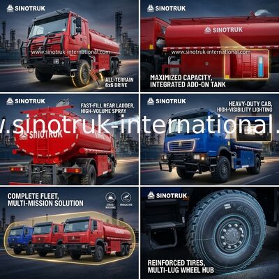 Camion-citerne à huile SINOTRUK HOWO 290 HP avec capacité de 10 CBM et châssis robuste