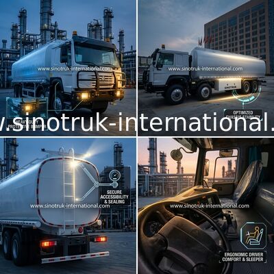 Camion de transport de pétrole avec moteur de 400 ch : la solution parfaite pour une livraison d'huile en toute sécurité