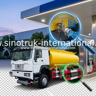 SINOTRUK HOWO 25CBM camion-citerne à pétrole 10 roues 400 ch 6 × 6 compartiments multiples