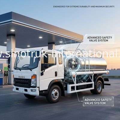 SINOTRUK HOWO 4X2 camion-citerne de transport de pétrole SINOTRUK HOWO 5-6CBM