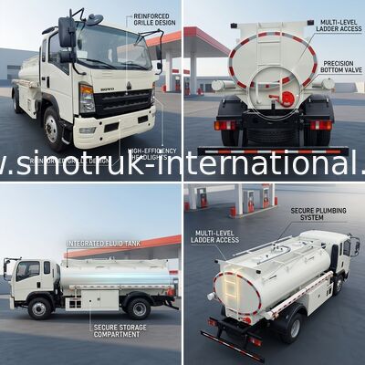 HOWO 4×2 camion léger 5-6CBM LHD 160 ch