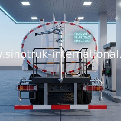 Puissances en chevaux élevées 400HP de camion de réservoir de stockage de pétrole de LHD 6×4 10wheels HOWO