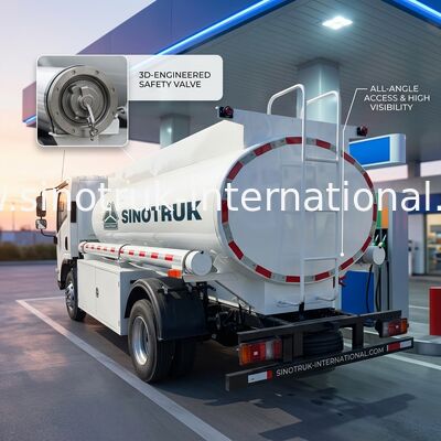 SINOTRUK HOWO 4X2 camion-citerne de transport de pétrole SINOTRUK HOWO 5-6CBM