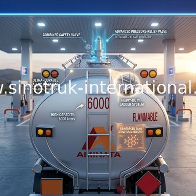 Camion 400HP 20CBM de réservoir de stockage de pétrole de roues de HOWO 6×4 10