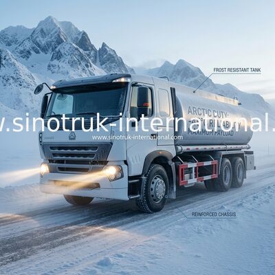 Véhicule d'essence et d'huile résistant ZZ1257M4347N1 de ravitaillement d'ordinateur de camion de livraison