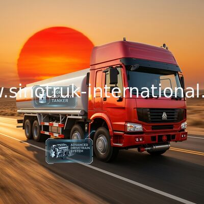 Camion 30CBM de réservoir de stockage de pétrole de SINOTRUK HOWO pour le transport 8X4 RHD Euro2 336HP d'huile
