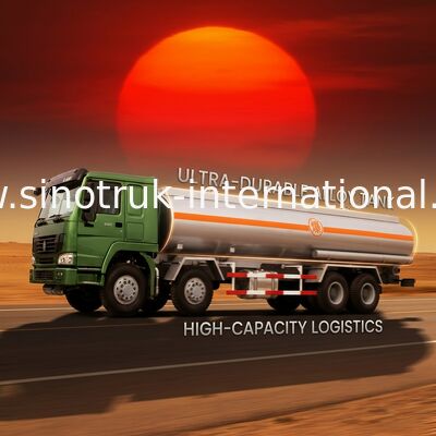 Euro du camion de réservoir d'huile de graissage 8X4 LHD 2 336 camions-citernes aspirateurs de pétrole de HP