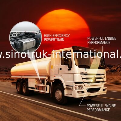 Camion de réservoir de carburant de SINOTRUK HOWO 20 tonnes, camions-citernes mobiles de 6X4 LHD Euro2 290HP