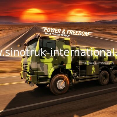 camion-citerne aspirateur militaire de carburant de 336HP HOWO 16 - camions de transport du pétrole 25CBM brut