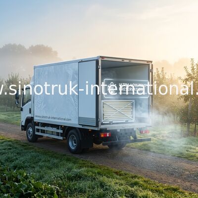 Panneaux CKD isolés par camion réfrigéré léger de nourriture fixant sur le châssis de camion