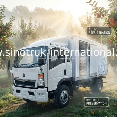 RHD SINOTRUK HOWO 10 Ton Refrigerated Truck 140HP