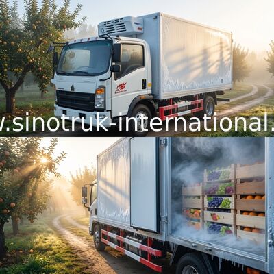 Camion réfrigéré SINOTRUK HOWO pour le transport d'aliments surgelés/médecine