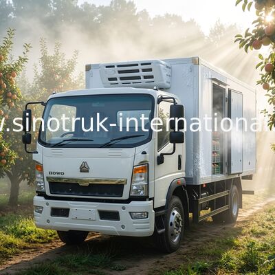 Camion Sinotruk Howo 140hp Rhd de congélateur du réfrigérateur 4x2 à faible bruit