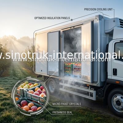SINOTRUK a isolé les panneaux réfrigérés -18℃ de CKD de camion pour le camion de réfrigérateur