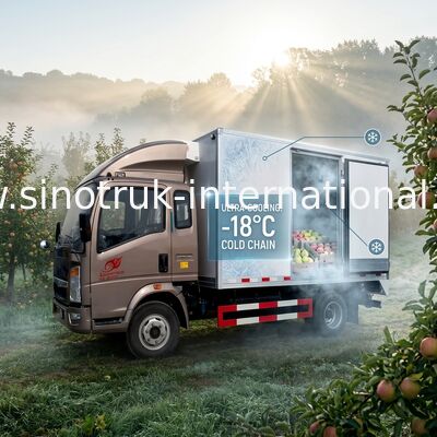 La viande 4×2/lait/aliments surgelés ont frigorifié le camion de nourriture 6 tonnes de véhicules de vaccin