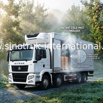 La boîte de congélateur de 30 tonnes a frigorifié le camion de livraison pour transporter des légumes/fruits