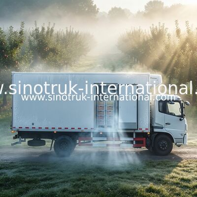 7 T ont frigorifié la boîte congelée With de Closed Van Truck de l'euro 2 de camions et de fourgons LHD 4X2