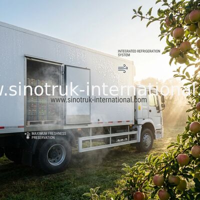 SINOTRUK 25 tonnes de camion réfrigéré LHD 6X4, camion de nourriture de boîte de réfrigérateur