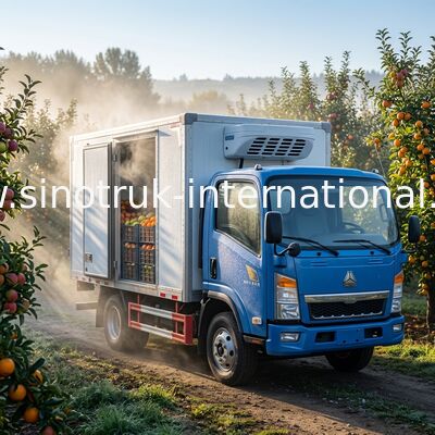 La stabilité à hautes températures 20CBM a frigorifié les aliments surgelés de Van Truck For