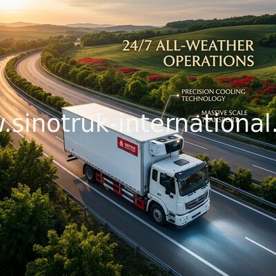 Tonnes réfrigérées professionnelles 20 du camion 16 de SINOTRUK HOHAN - euro 25CBM 2 266HP 4X2