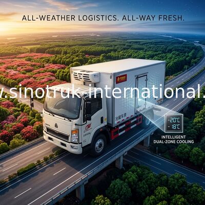 Les légumes/fruits ont frigorifié le blanc de camion de livraison 8 tonnes avec le moteur de 140 HP