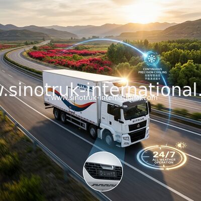 Les aliments surgelés de haute résistance 8×4 ont frigorifié des camions et des fourgons 40 tonnes d'à faible bruit