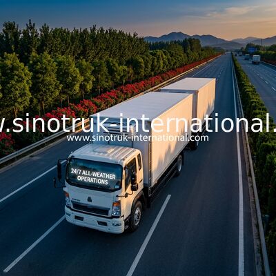 Camion réfrigéré SINOTRUK HOWO 4 × 2 5-10 tonnes 140HP RHD