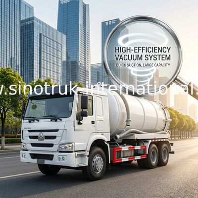 Camion d'aspiration d'eaux d'égout SINOTRUK HOWO pour l'entreprise 20CBM LHD 336HP d'hygiène