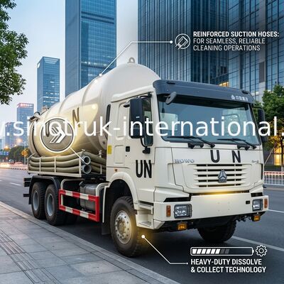 16CBM rassemblant le camion LHD 6X4 de nettoyage de fosse septique de pompe à vide de boue d'épuration
