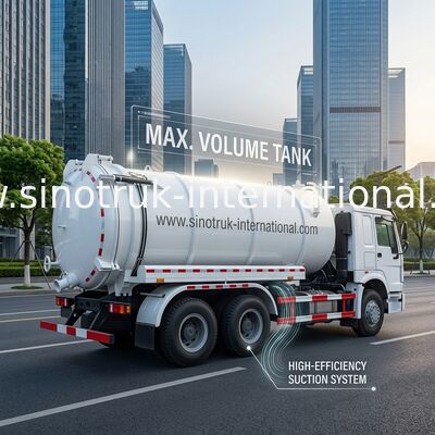 camion-citerne aspirateur de vide de 6X4 Euro2 290HPRoad/camion-citerne aspirateur d'aspiration de bateau-citerne/eaux d'égout pompe à eau d'égout