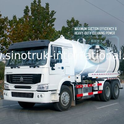 Camion d'aspiration d'eaux d'égout de pompe à vide, camions septiques de vide avec la norme d'émission de l'euro 2