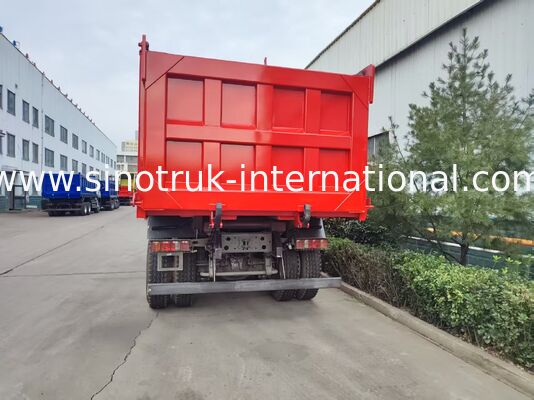 Camion Benne HOWO TX 6x4 Haute Efficacité | Carrosserie Rouge, Moteur 400CV, Conteneur 20M3, Transport Lourd 60 Tonnes