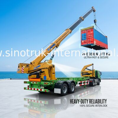 Le camion de puissance élevée a monté la grue de potence/camion monté de grue 37 tonnes soulevant la capacité