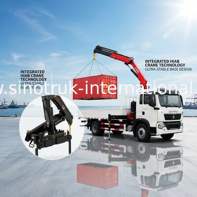 Grue montée par camion résistant 5 tonnes de SINOTRUK pour l'hygiène de paysage