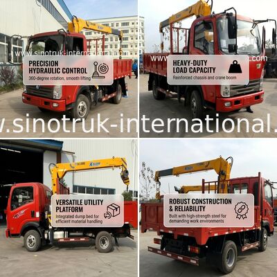 Le camion d'industrie mécanique a monté la grue mobile/l'équipement de levage monté par camion