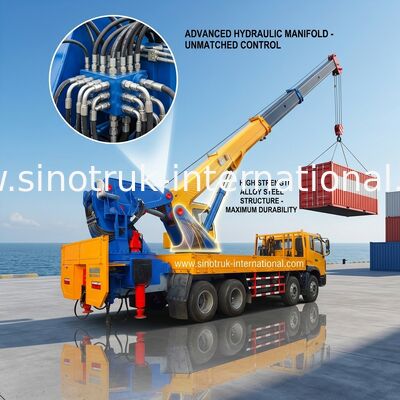 25-80 les tonnes de camion ont monté la grue 8X4 LHD, équipement de levage monté par camion