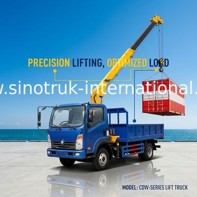 Le camion professionnel de transport de canalisation a monté le type d'entraînement de la grue 4×2