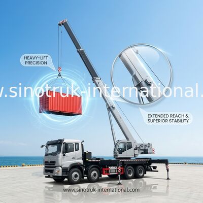37 tonnes de conteneur de côté de chargeur d'euro de grue monté par camion 2 longueurs de 6 - de 13m