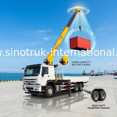 L'équipement des grues montées sur le camion 12 tonnes XCMG pour le levage 6X4 LHD 400HP