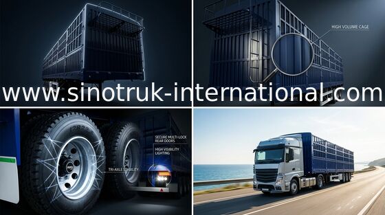 Tri d'axe d'industrie logistique verseur semi, remorque semi basse de lit de cargaison