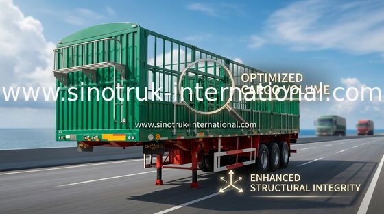 De poids de cargaison camion de remorque auto- léger semi utilisé dans l'industrie logistique