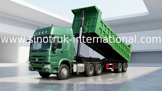 De verseur camion de remorque hydraulique semi 80 tonnes de 25-45CBM pour le transport de cargaison