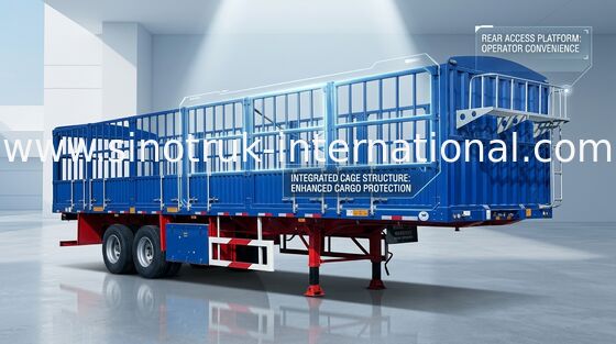 De Dropside de camion tonnes commerciales de camion de remorque semi et de remorque 3X16