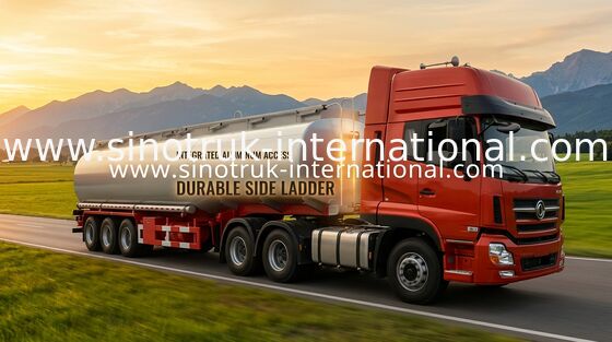 Professionnel 50000 litres de lit plat semi de camion de remorque avec le bateau-citerne de carburant