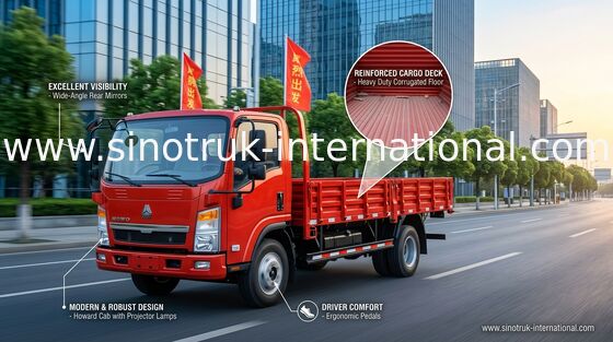 Euro multifonctionnel du moteur diesel 85HP 2 camions commerciaux de faible puissance