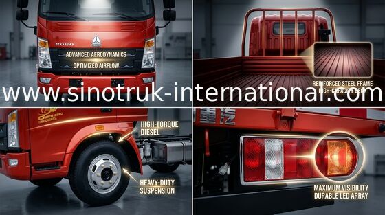 SINOTRUK HOWO 5 tonnes de camions de faible puissance pour le transport végétal